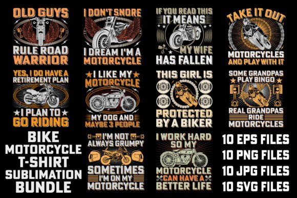 Bike T-Shirt Sublimation Bundle: A Graphic Asset for Modern Makers