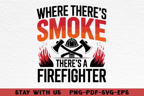 Celebrate Heroism with the Trendy Firefighter Graphic T-shirt