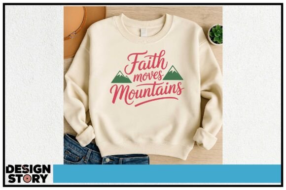 Faith Moves Mountains: A Bold Graphic for Every Creator