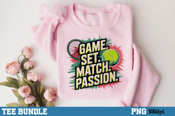Game Set Match: High-Resolution Tennis Graphic for Your Brand