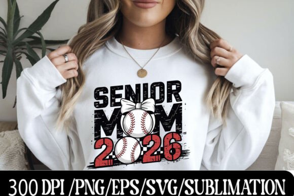 Senior Baseball Mom 2026: A Graphic Design for the Ultimate Fan