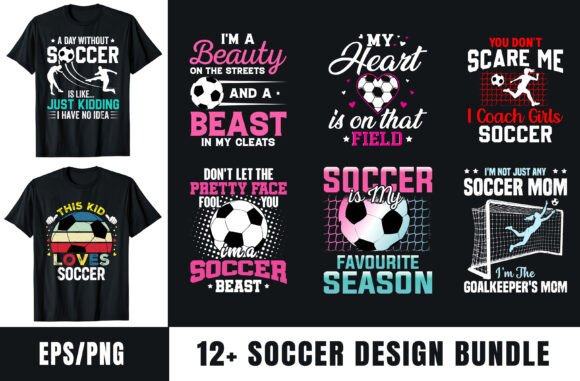 Soccer T-Shirt Design Bundle: Unlock Your Creative Potential