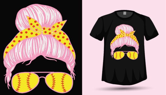Softball Tshirt Design Graphic & Vector: Your Ultimate Creative Asset