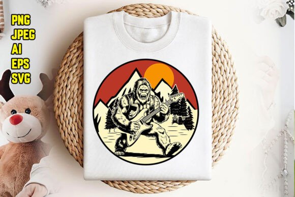 Unleash Your Inner Cryptid: The Bigfoot Graphic T-shirt Design SVG