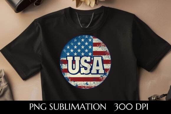 USA Patriotism Badge Graphic: A Modern Design Asset